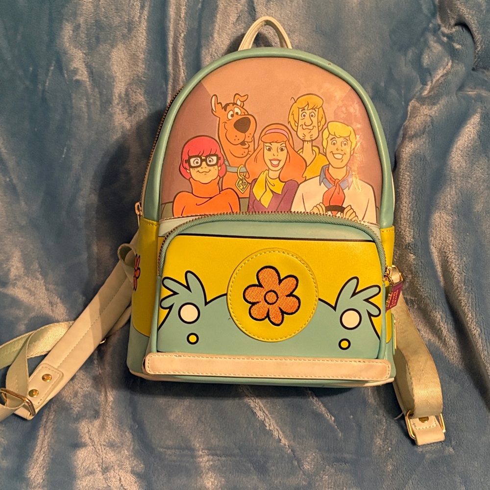 Loungefly Scooby-Doo Backpack - Blue, Yellow, and Pink